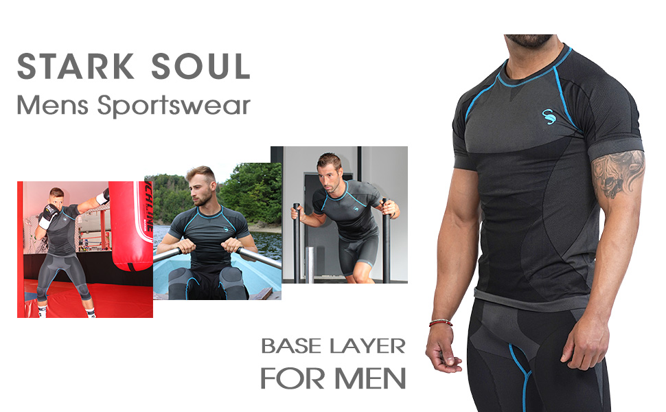 Herren-Funktionsshirt T-Shirt Kurzarm Seamless Sportunterwasche Stark Soul