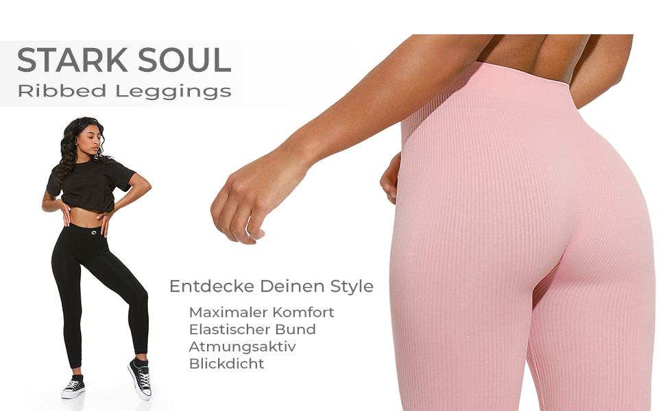 Die bequeme, eng anliegende Leggings von STARK SOUL model